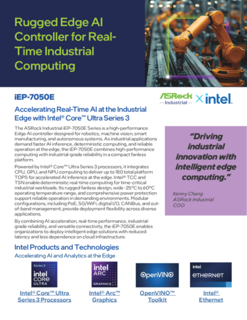 Rugged Edge AI Controller for Real-Time Industrial Computing... 