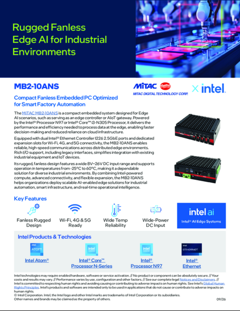 Rugged Fanless Edge AI for Industrial Environments... 