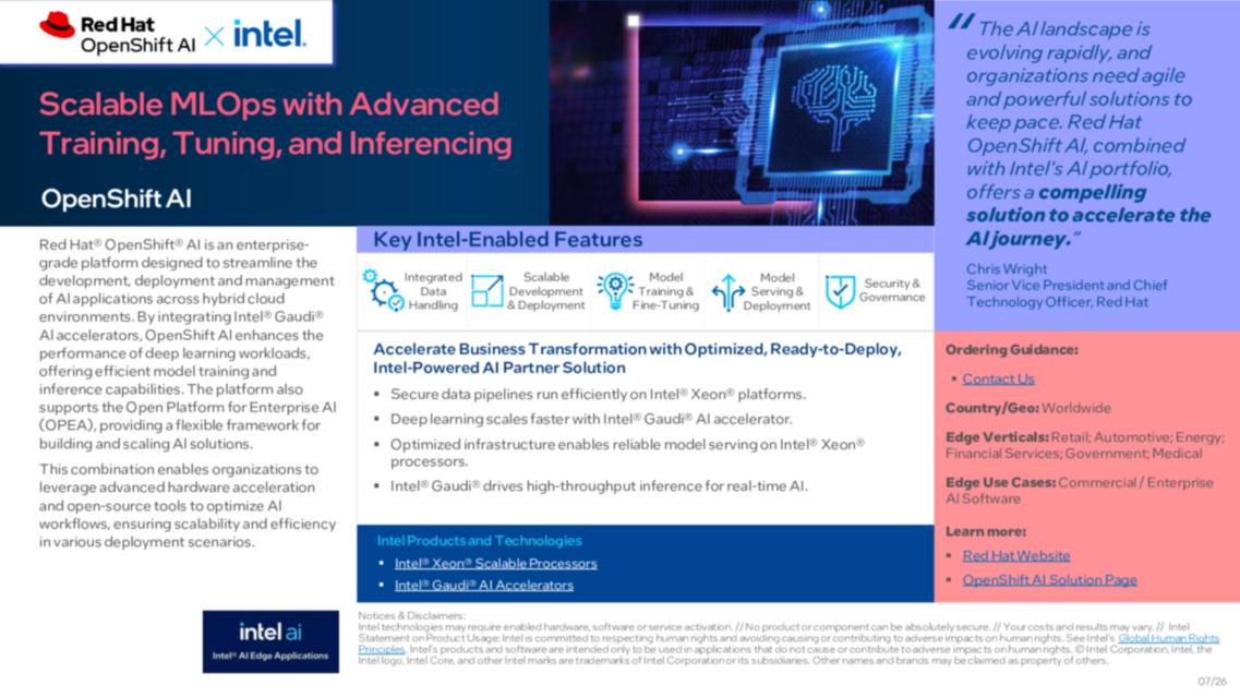Scalable MLOps with Advanced Training, Tuning, and Inferencing... 