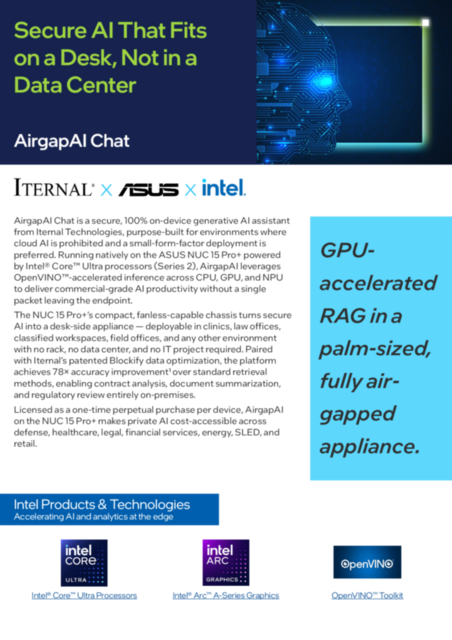 Secure AI That Fits on a Desk, Not in a Data Center... 