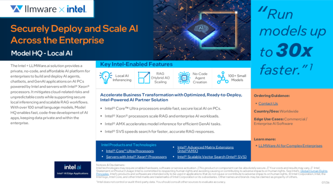 Securely Deploy and Scale Al Across the Enterprise... 