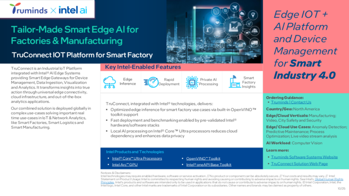 Tailor-Made Smart Edge Al for Factories & Manufacturing...