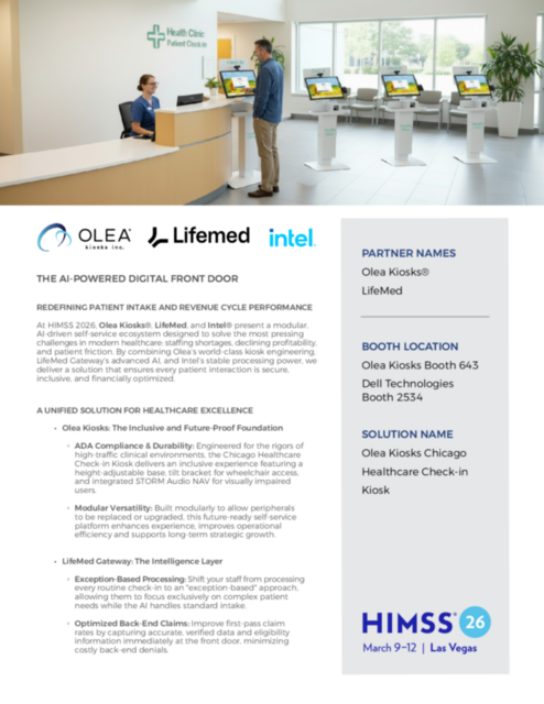 The AI Powered Digital Front Door with OLEA and LifeMed