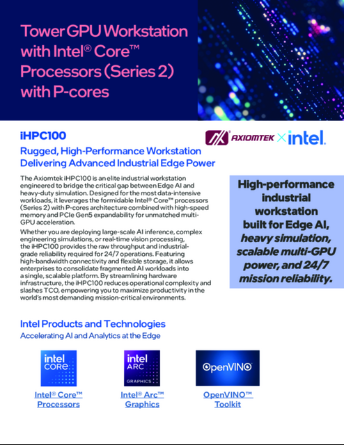 Tower GPU Workstation with Intel® Core™ Processors (Series 2) with P-cores...