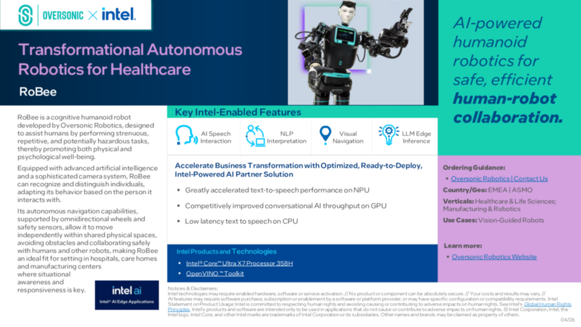 Transformational Autonomous Robotics for Healthcare... 
