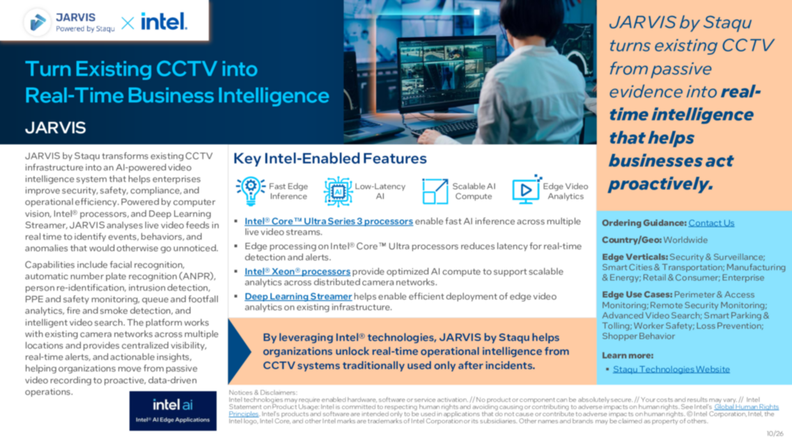 Turn Existing CCTV into Real-Time Business Intelligence... 