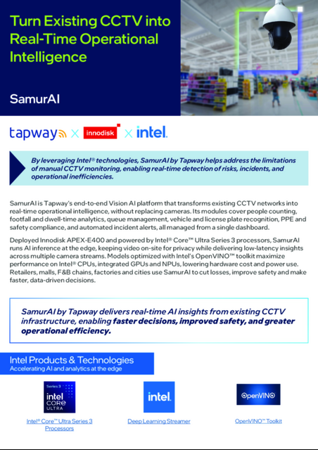 Turn Existing CCTV into Real-Time Operational Intelligence