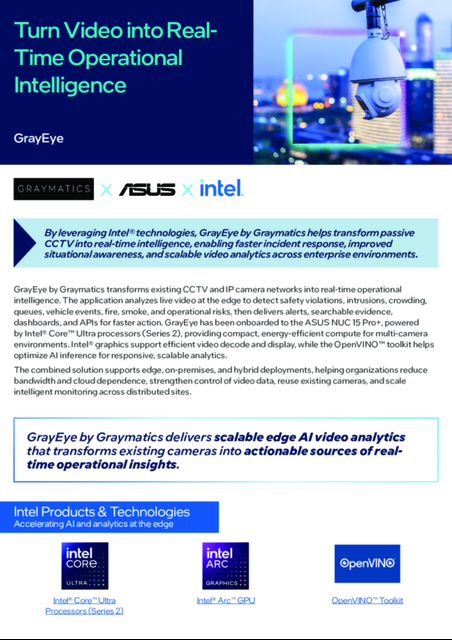 Turn Video into Real-Time Operational Intelligence... 