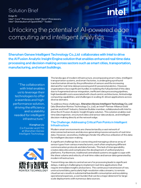 Unlocking the potential of AI-powered edge computing and intelligent analytics Unlocking the potential of AI-powered edge computing and intelligent analytics