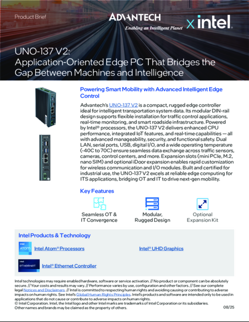 UNO-137 V2: Application-Oriented Edge PC That Bridges the Gap Between Machines and Intelligence